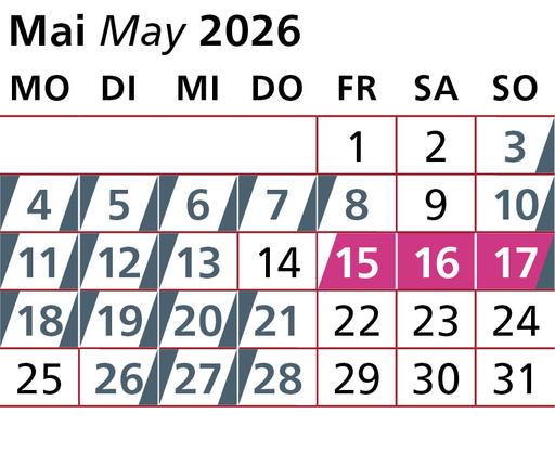 Kalender Mai 2026