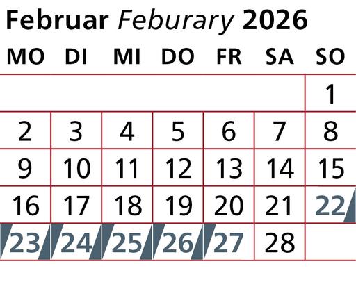 U76 Kalender Februar