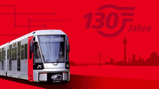 130 Jahre Rheinbahn Jubiläumsbild 130 Jahre Rheinbahn.
