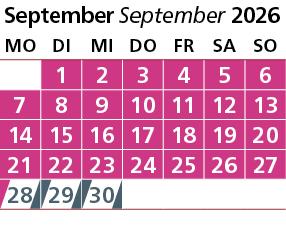 Kalender U76 September
