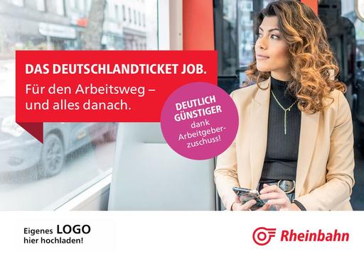 Postkarte Deutschlandticket Job