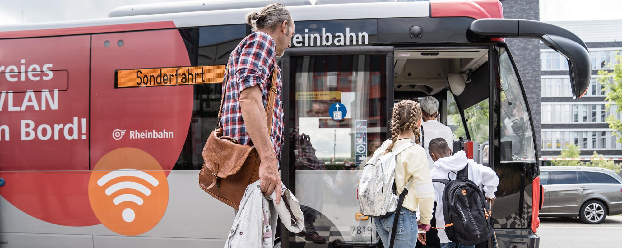 Buseinstieg vorne Rheinbahn